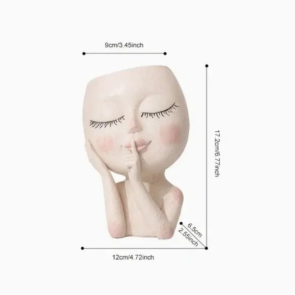 Lady Shaped Planter NWOT! - Picture 3 of 8